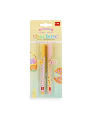 Set de 2 Stylos à Encre Gel - happy easter - Edition limitée pâques 2026 - LEGAMI