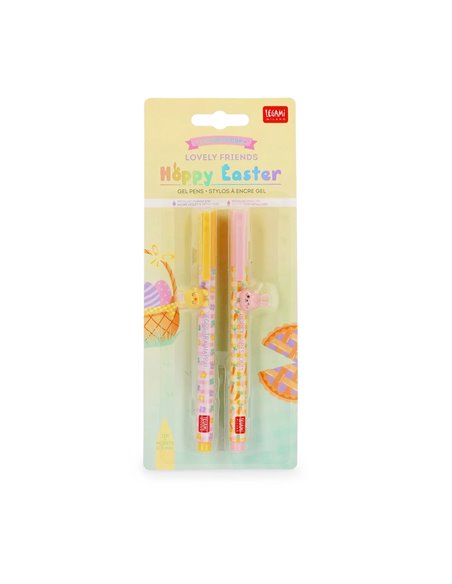 Set de 2 Stylos à Encre Gel - happy easter - Edition limitée pâques 2026 - LEGAMI