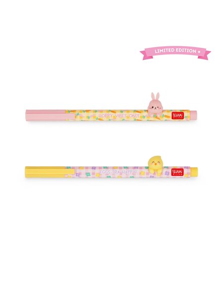 Set de 2 Stylos à Encre Gel - happy easter - Edition limitée pâques 2026 - LEGAMI