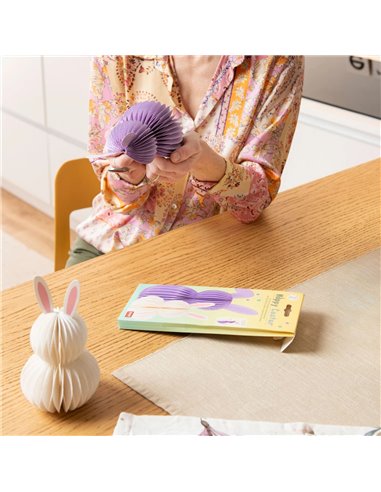 Set de 2 Petits Lapins Pliables en Papier - Hoppy Easter- BUNNY - pâques 2026 - LEGAMI