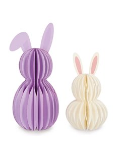 Set de 2 Petits Lapins Pliables en Papier - Hoppy Easter- BUNNY - pâques 2026 - LEGAMI