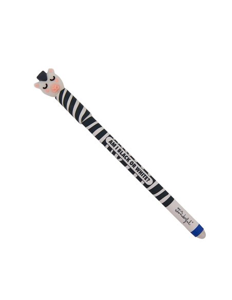 Stylo effaçable Bo-Bo Zèbre – Am I black or white? - Mr Wonderful
