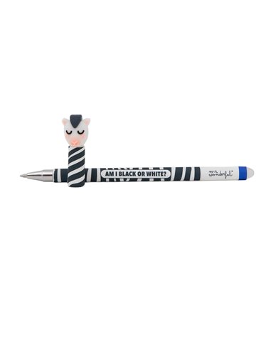 Stylo effaçable Bo-Bo Zèbre – Am I black or white? - Mr Wonderful