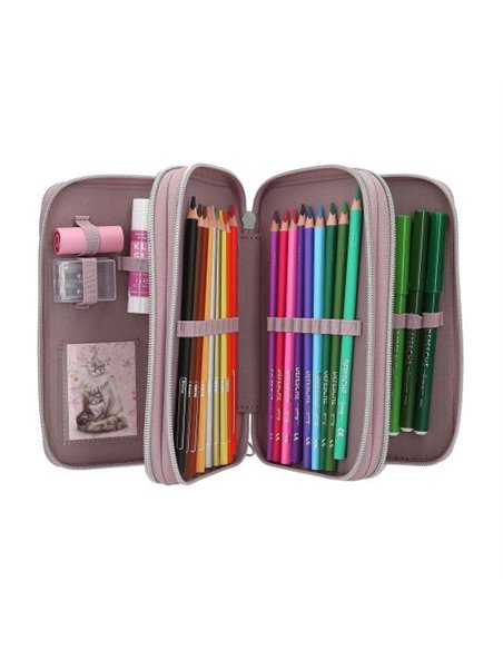 TOPModel Trousse 3 niveaux BLOOMING KITTY