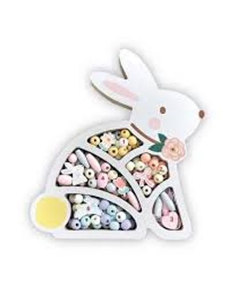 Les Perles - Coffret Perles Bois Lapin
