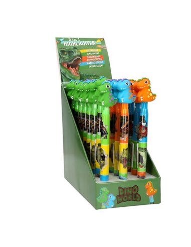 Dino World Surligneur avec embout dinosaure