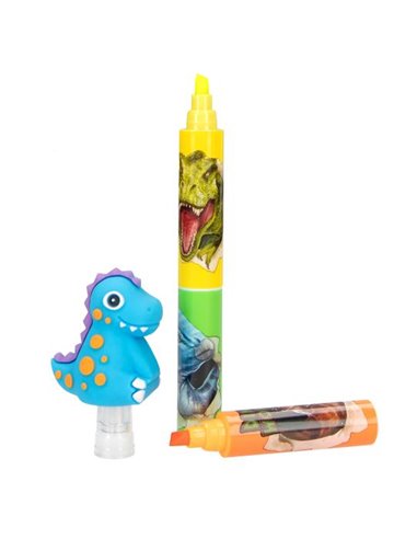 Dino World Surligneur avec embout dinosaure