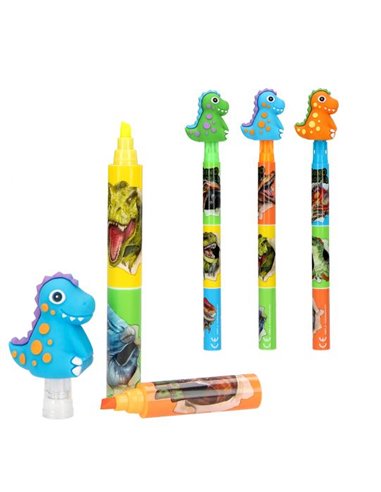 Dino World Surligneur avec embout dinosaure