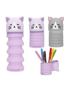 TOPModel Trousse en silicone chat BLOOMING KITTY