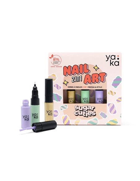 Coffret vernis à ongles 2en1 - Sugar Cuties - YAKA