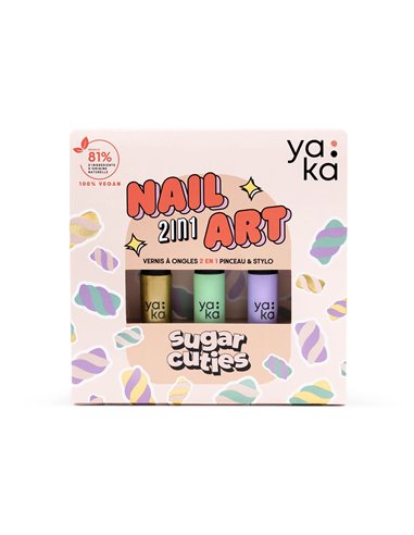 Coffret vernis à ongles 2en1 - Sugar Cuties - YAKA