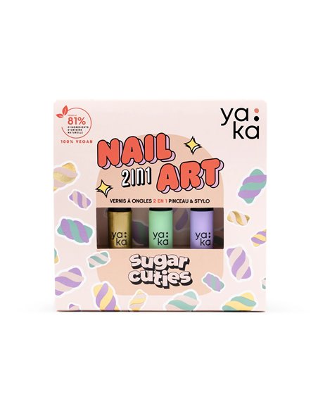 Coffret vernis à ongles 2en1 - Sugar Cuties - YAKA