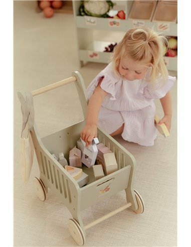 Chariot de courses en bois - Little dutch