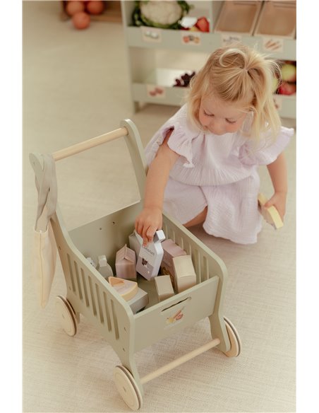 Chariot de courses en bois - Little dutch