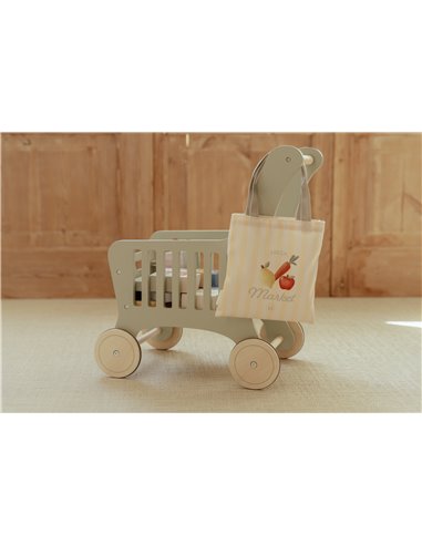 Chariot de courses en bois - Little dutch