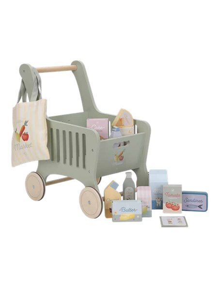 Chariot de courses en bois - Little dutch