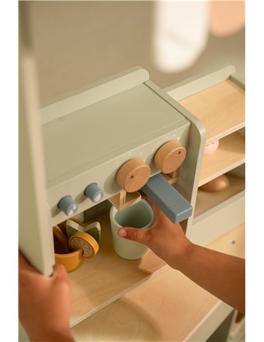 Grande machine à café en bois - Little dutch