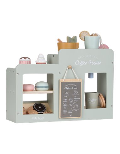 Grande machine à café en bois - Little dutch