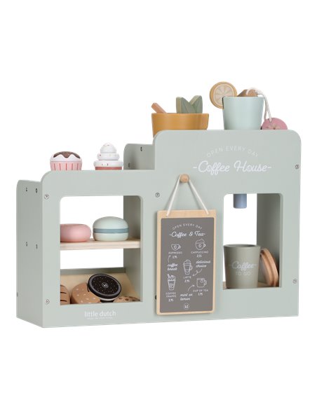 Grande machine à café en bois - Little dutch