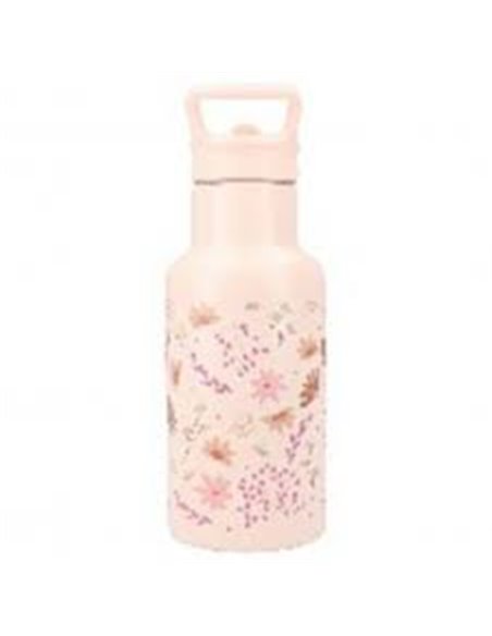 Gourde fleurs rose 350ml