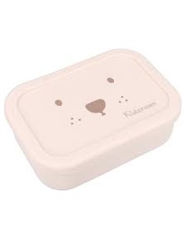 Lunch box silicone ourson sable