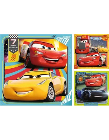 Puzzles 3x49 p – Les légendes de la route / Disney Cars - ravensburger