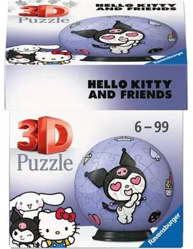 Puzzle 3D Ball 54p - Hello Kitty - ravensburger