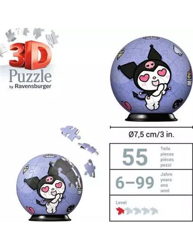Puzzle 3D Ball 54p - Hello Kitty - ravensburger