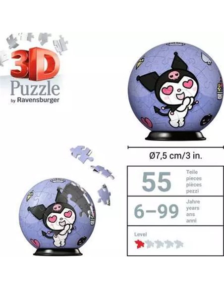 Puzzle 3D Ball 54p - Hello Kitty - ravensburger