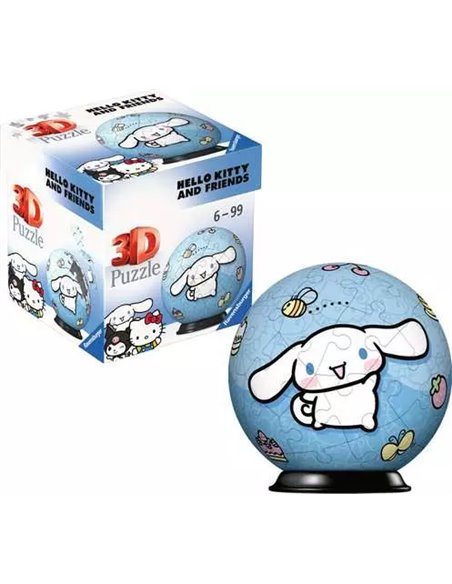 Puzzle 3D Ball 54p - Hello Kitty Kuromi Cinnamoroll - ravensburger