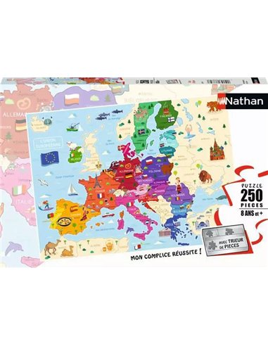 Nathan puzzle 250 p - Carte d'Europe
