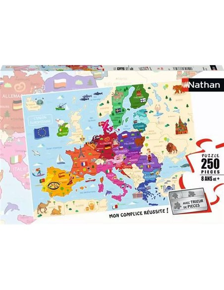 Nathan puzzle 250 p - Carte d'Europe