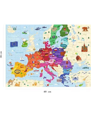 Nathan puzzle 250 p - Carte d'Europe