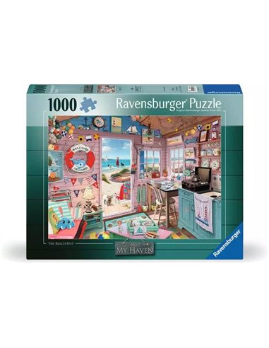 Puzzle 1000 p - Cabanon de la plage - ravensburger