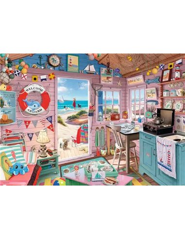Puzzle 1000 p - Cabanon de la plage - ravensburger
