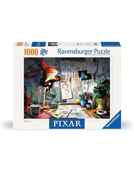 Puzzle 1000 p - Le bureau de l’artiste / Disney Pixar