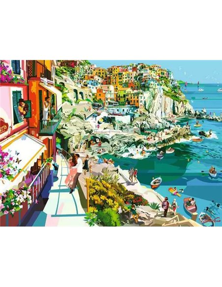 Puzzle 1500 p - Romance aux Cinque Terre