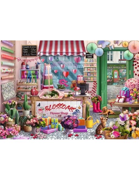 Puzzle 1000 p - La boutique de fleurs
