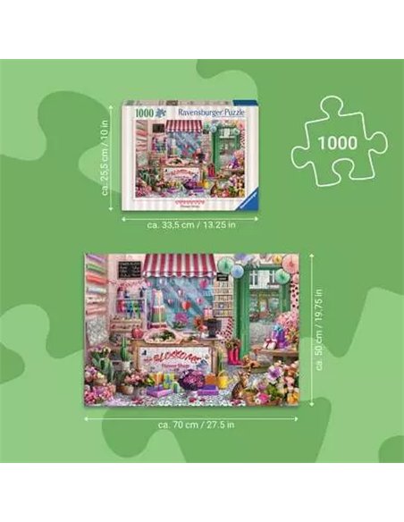 Puzzle 1000 p - La boutique de fleurs