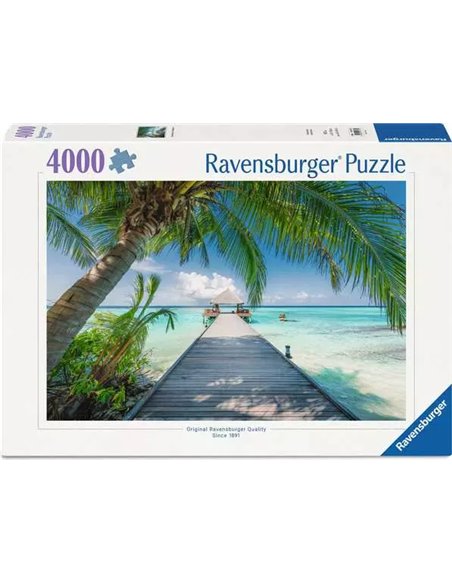 Puzzle 4000 p - Plage de rêve aux Maldives