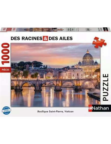Nathan puzzle 1000 p - Basilique Saint-Pierre, Vatican / Des Racines et des ailes