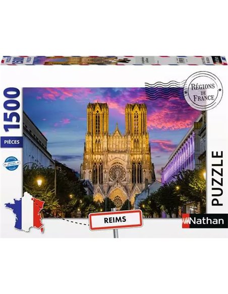 Nathan puzzle 1500 p - La splendeur de Reims (Collection Régions de France)