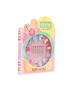 TOPModel Kit d'ongles artificiels et de strass CANDY GLAM 2
