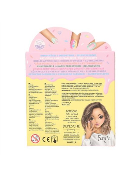 TOPModel Kit d'ongles artificiels et de strass CANDY GLAM