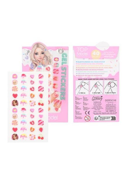 TOPModel Stickers gel pour ongles CANDY GLAM