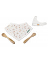 Bavoir +couverts lapin