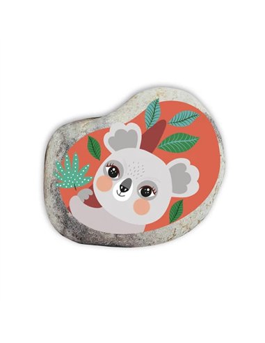 4 GALETS A DECORER - PETITS ANIMAUX - Janod