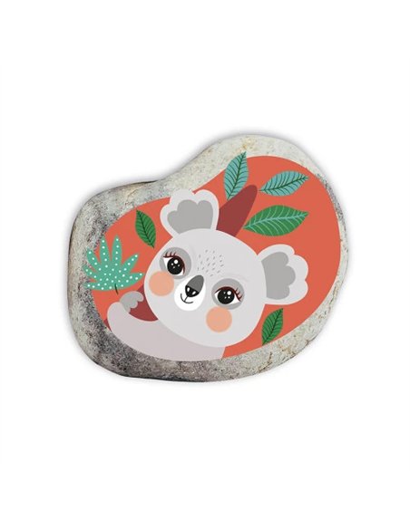 4 GALETS A DECORER - PETITS ANIMAUX - Janod