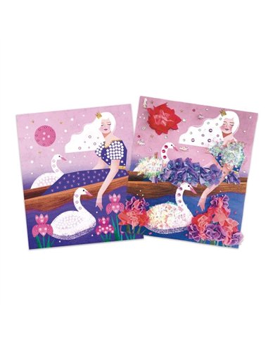 Kit Créatif - Froufrous à Piquer et Strass à Coller Princesses - Janod