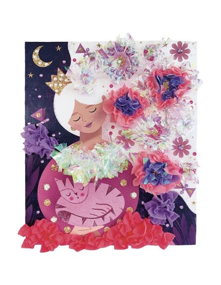 Kit Créatif - Froufrous à Piquer et Strass à Coller Princesses - Janod
